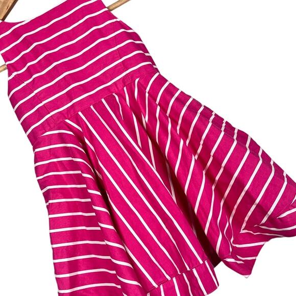 POLO RALPH LAUREN Girls Toddler 2T Pink Striped Preppy Sleeveless Pocketed Dress - Picture 1 of 11